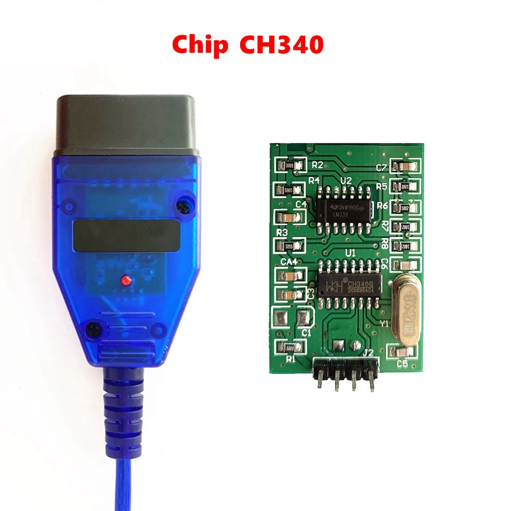 

VAG409.1 KKL OBD2 USB Diagostic Tool FTDI FT232RL CH340 VAG Cars 409 FIATECUSCAN Switch VAG KKL 409