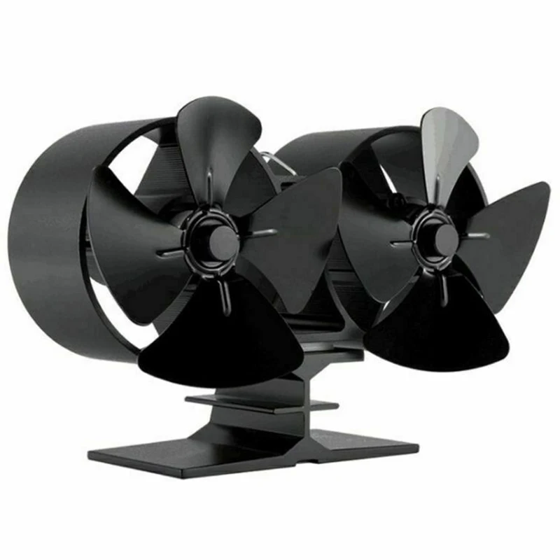 Двойной двигатель печки вентилятор огонь тепло питание дровяная горелка