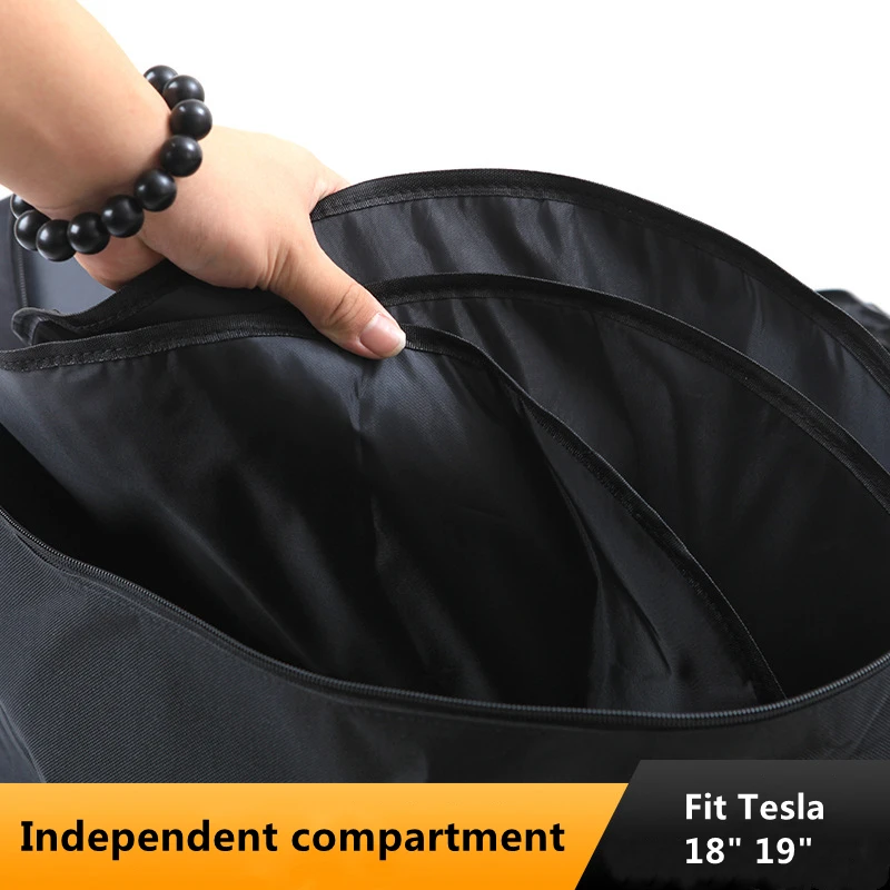 Оксфордская сумка для хранения колпачков колес подходит Tesla Model 3 Aero 18