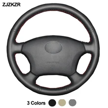 Car Auto Steering-Wheel Cover For Toyota Land Cruiser Prado 120 2004-2009 Land Cruiser 1995-2007 Tacoma Hilux Volant 2005 2006