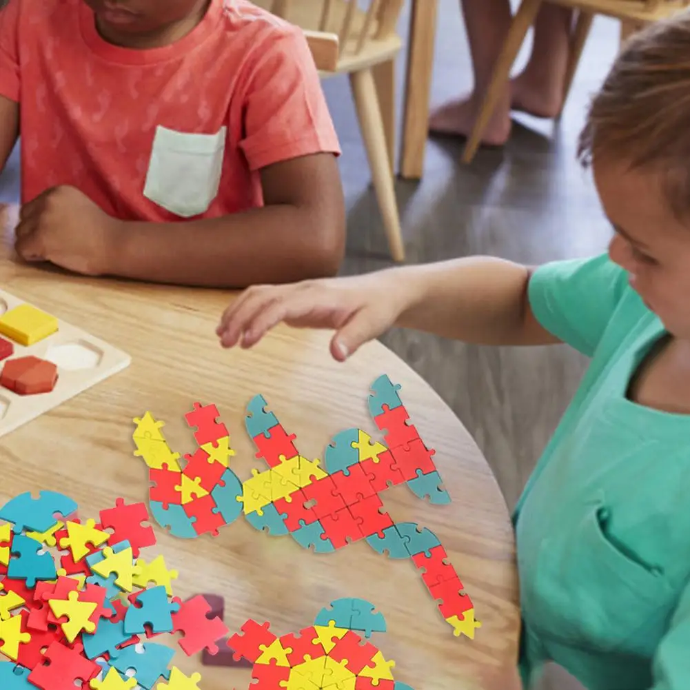 Деревянные пазлы для малышей головоломки в форме мозга с алфавитом и цифрами