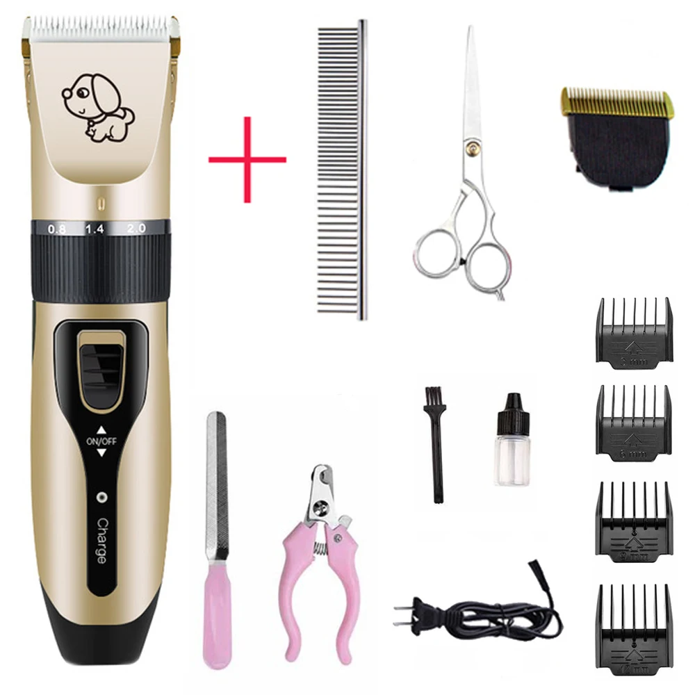 c6 full kit 3 Профессиональные электрические аккумуляторные кошка Машинки для стрижки собак собака клипер для волос Уход за лошадьми бритвы Набор домашних животных Машинка для стрижки - Цвет: c6 full kit 3