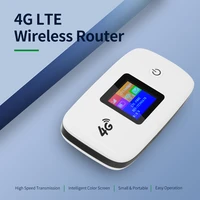 4g lte wireless router portable wifi router with sim sd card slot 1 44 inch tft color screen 2400mah battery extender repetidor