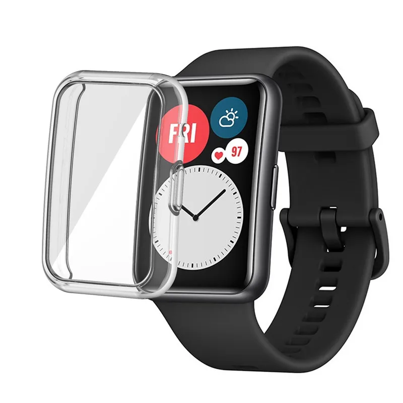 Мягкая прозрачная защитная пленка для Huawei Watch Fit / Honor ES защита экрана изогнутая