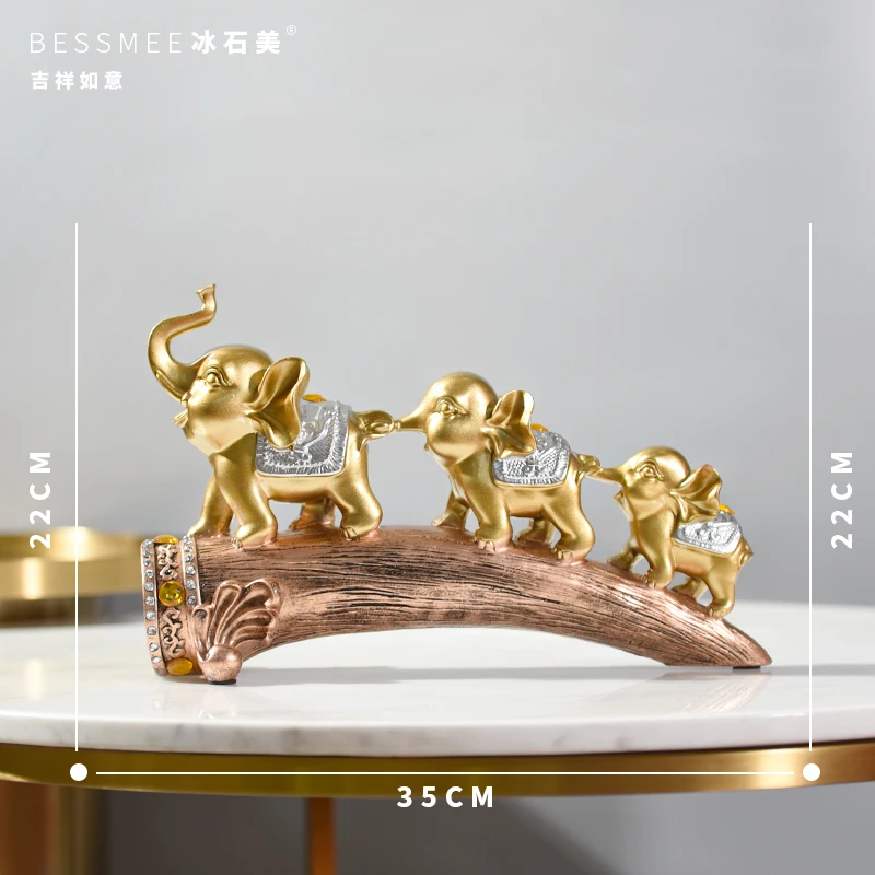 

Nordic Modern Light Luxury Ornaments And Crafts Home Creative Trinkets Living Room Wine TV Cabinet Elephant Decoration