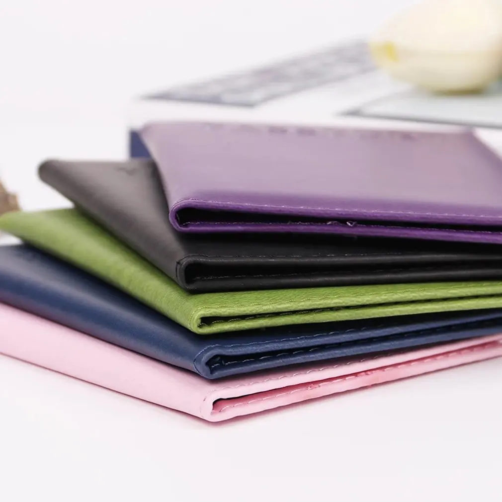 

English PU Leather Passport Case Comfortable Dustproof Case For Credit Cards ID Cards Travel Storage