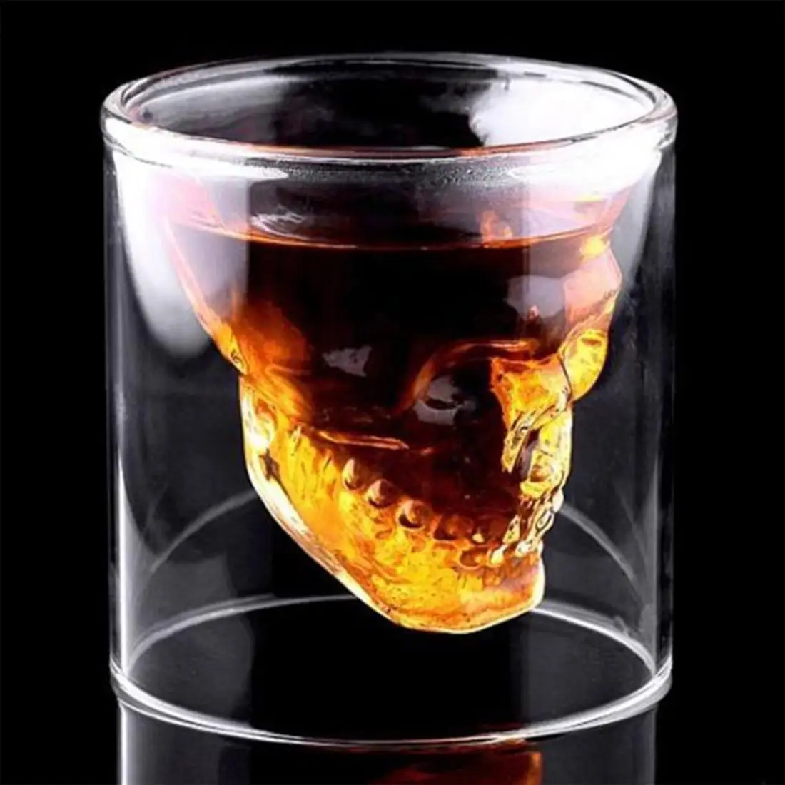 

Cool Clear Head Shot Glass Creative Party Wine Cup Halloween Gift