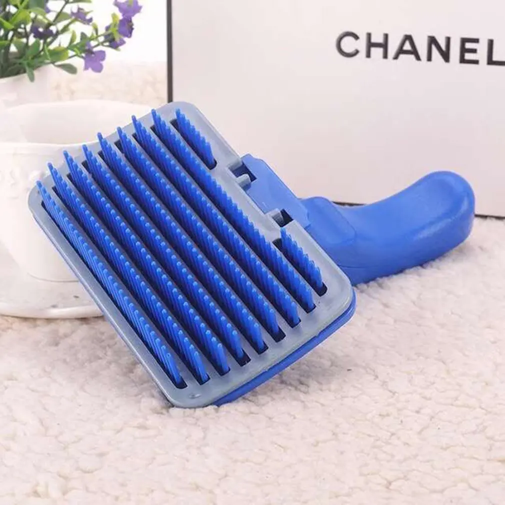 

Щетка для груминга женская, самоочищающаяся Расческа для стрижки волос, массажная для собак