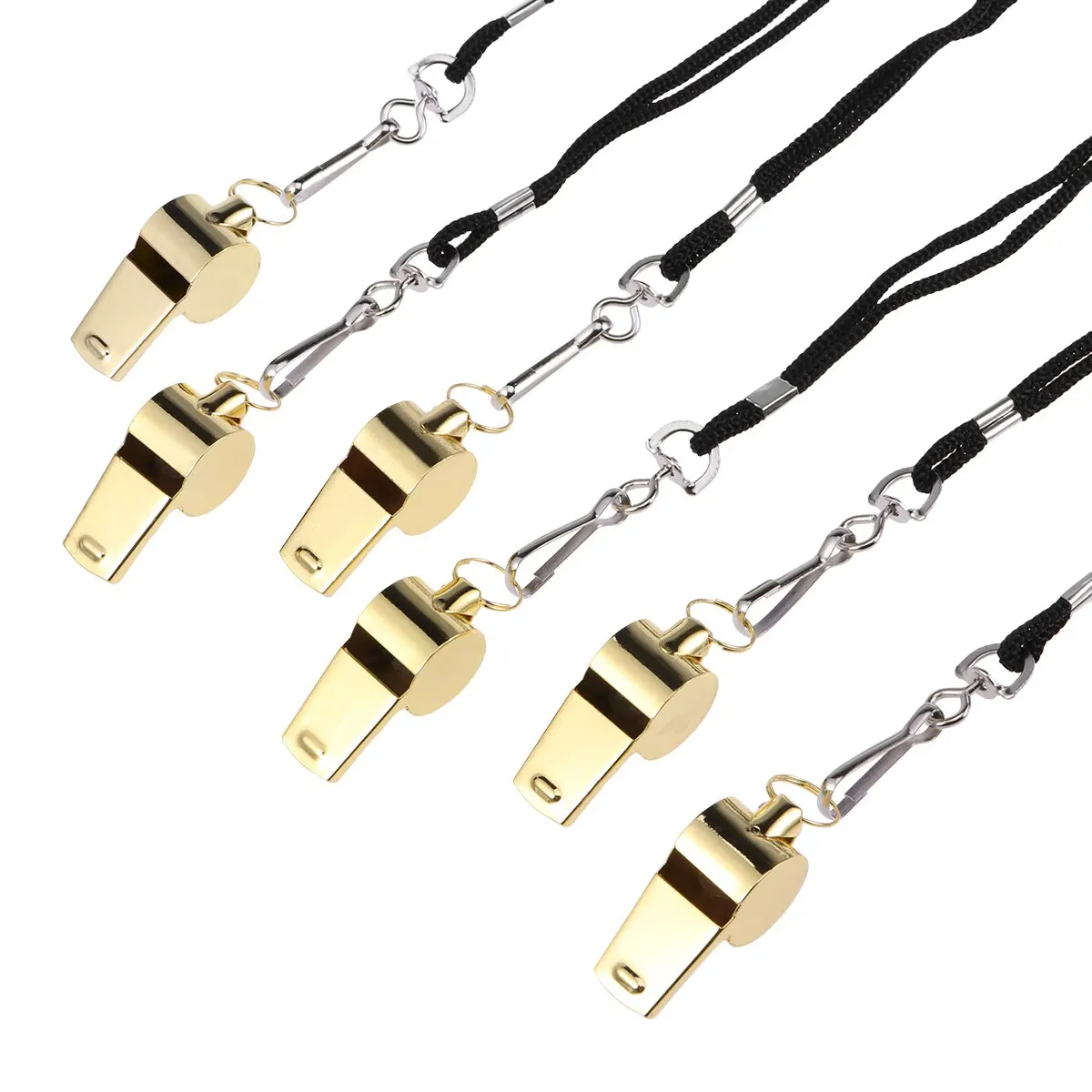 6PCS Stainless Steel Survival Emergency Rescue Whistles for Training School Hiking | Спорт и развлечения