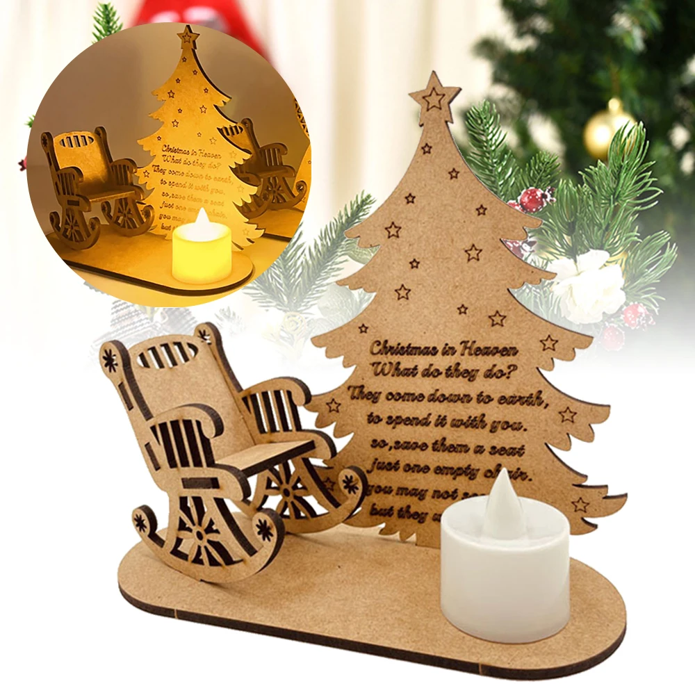 

Рождественское украшение для памятных свечей, подсвечник в небесах, чайная свеча, украшение для гостиной, Декор для дома в память