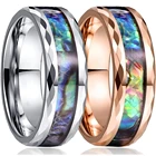 Мужское кольцо из нержавеющей стали FDLK, серебряное кольцо из нержавеющей стали, розовое золото, с начесом, 8 мм
