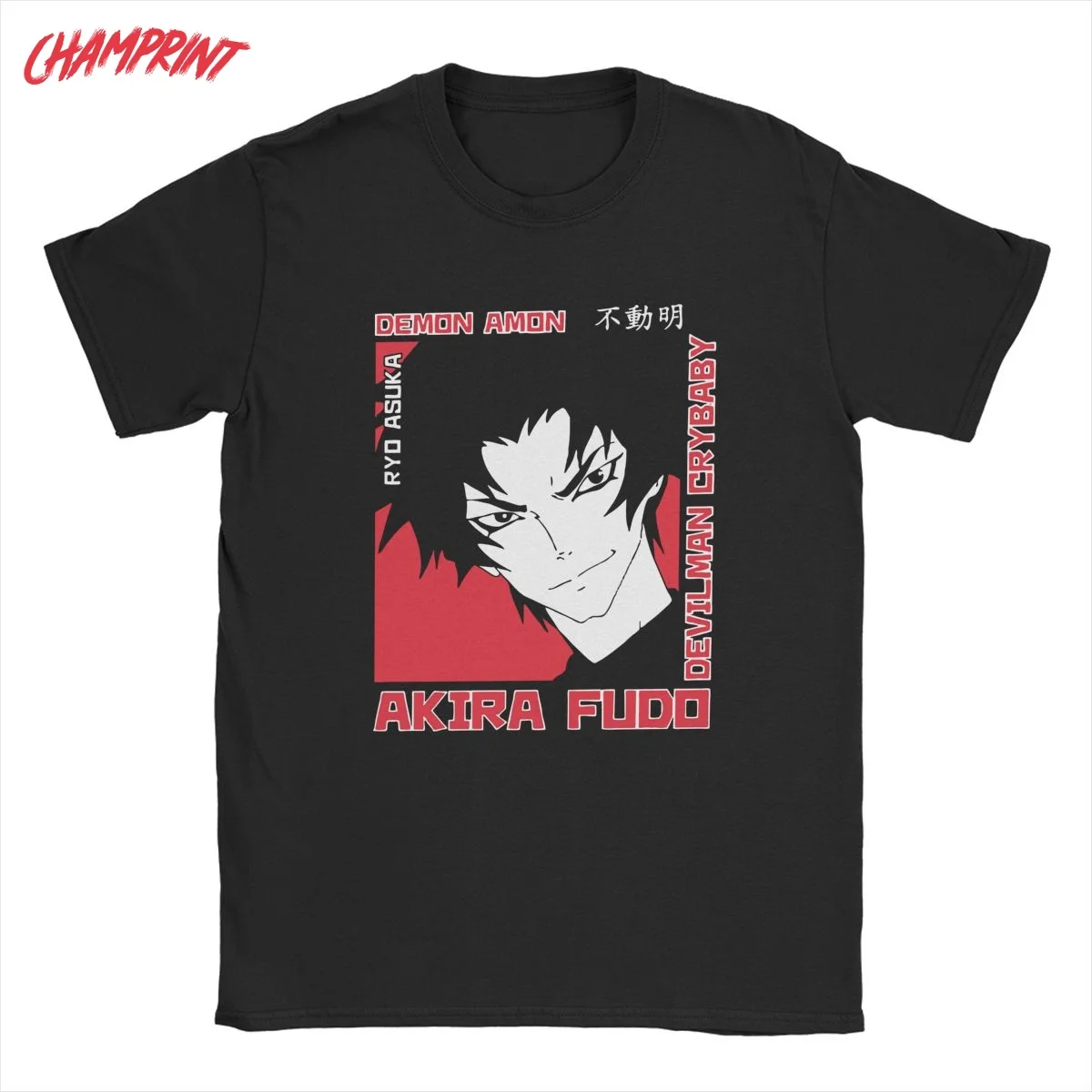 

Devilman Crybaby Akira Fudo T Shirts Men's Cotton Vintage T-Shirts O Neck Anime Manga Tees Short Sleeve Tops Gift Idea