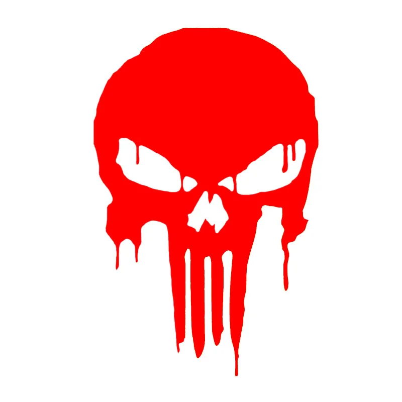 

Red Blood Skull Fun Car Stickers High Quality Car Decoration Personality Pvc Waterproof Decals Black/white, 17cm*11cm