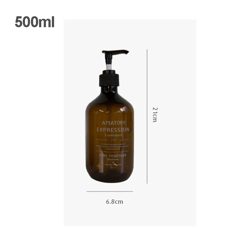 

Brown Bottle Shampoo Dispenser Soap Dispenser Bottle Shower Gel Bottle Shower Bottle Hair Conditioner Lotions Press Dispenser