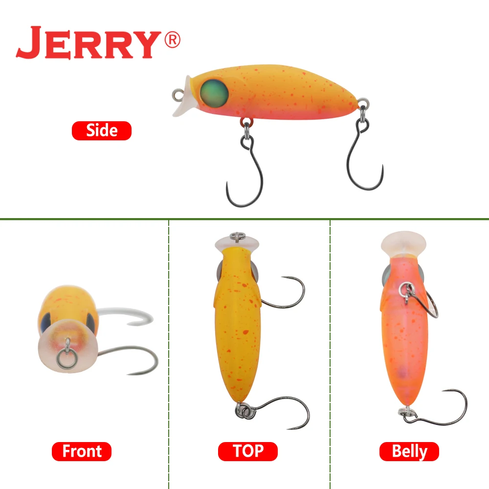 Jerry Ceres Lrf Fishing Lure Rock Floating Minnow Wobbler Hard Bait 1.37in 35mm Area Trout Perch Rockfish Plug Ultralight