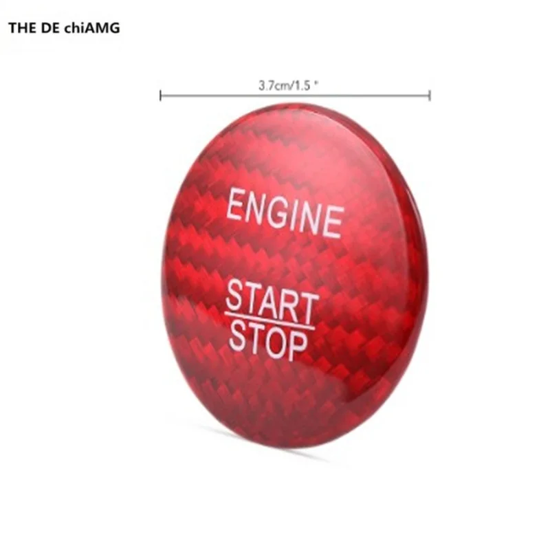 TPIC углеродное волокно автомобильный двигатель кнопка запуска Зажигания