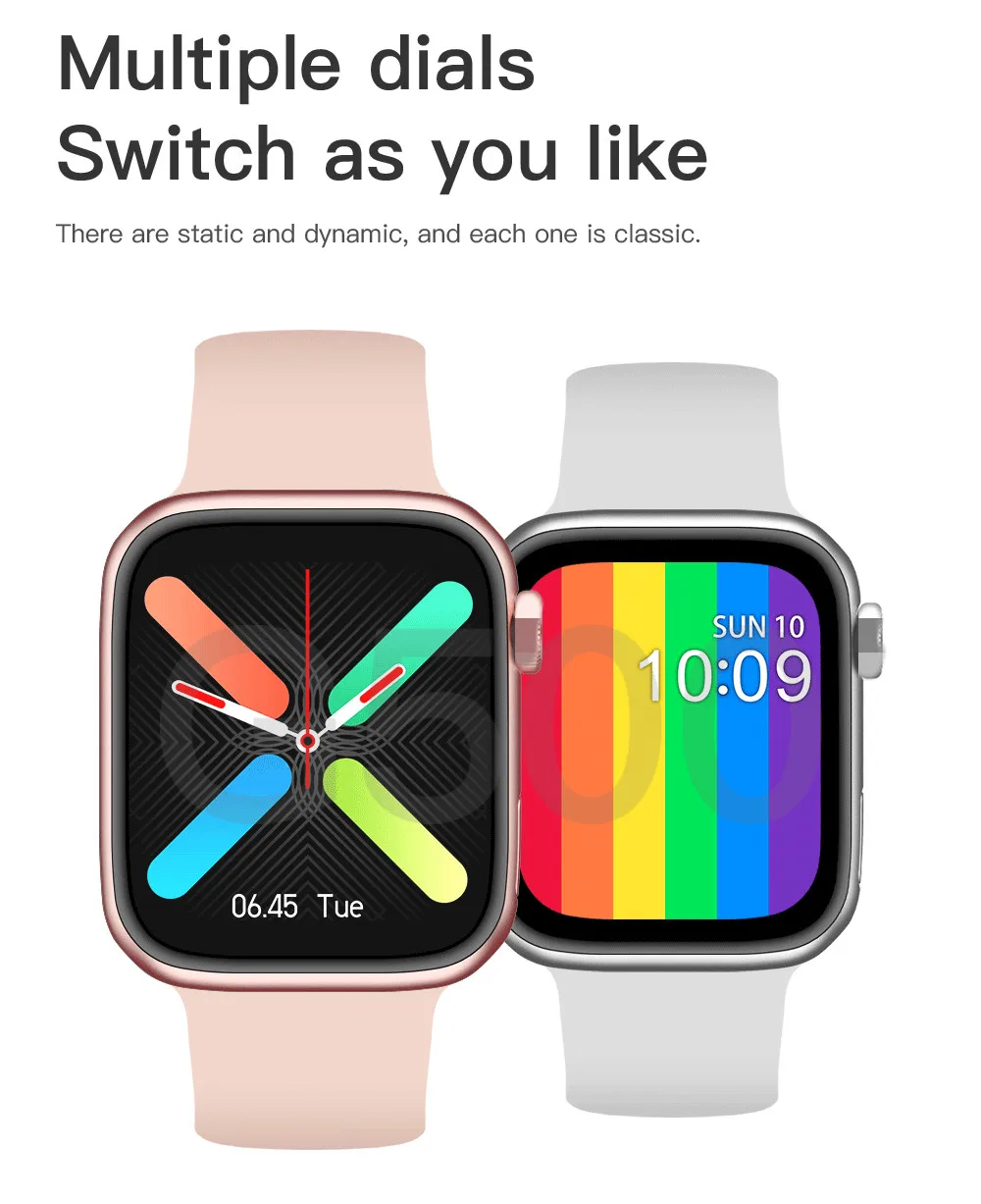 

2021 Bluetooth Call Smart Watch Touch Screen Sports Fitness Smartwatch Men's Women's Heart Rate Blood Pressure for Huawei Apple