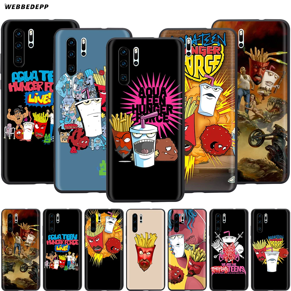 Webbedepp Aqua Teen чехол с голодной силой для Huawei P8 P9 P10 P20 P30 Lite Pro P Smart Z 2019 Mini|Бамперы| |