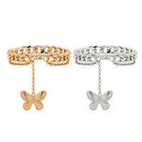 new bohemian gold butterfly chain bracelet set for women girls fashion multi layer bracelet beach party jewelry gift