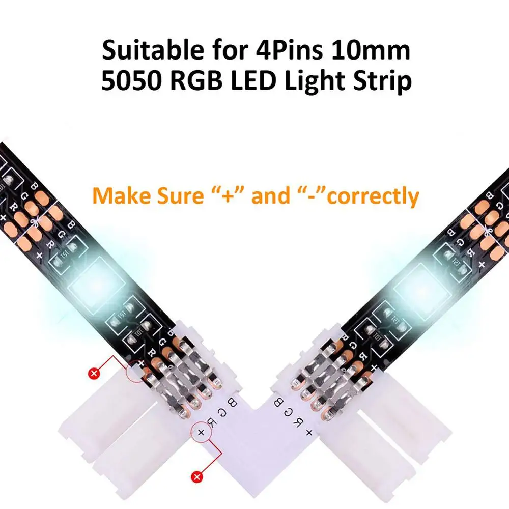 35 шт. светодиодные ленты Разъем 5050 RGB 4-контактный полосы света мужской женский