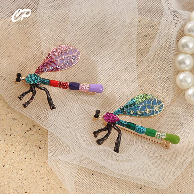 

Crystal Dragonfly Brooches for Women Cloth Brooch Pins Insect Jewelry Accessories Gift For Women Jewelry