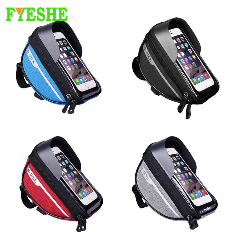 

Велосипедная сумка, водонепроницаемая рама, передняя Труба, фотодержатель, чехол, сумка для горного велосипеда, велосипедная сумка, сенсорн...