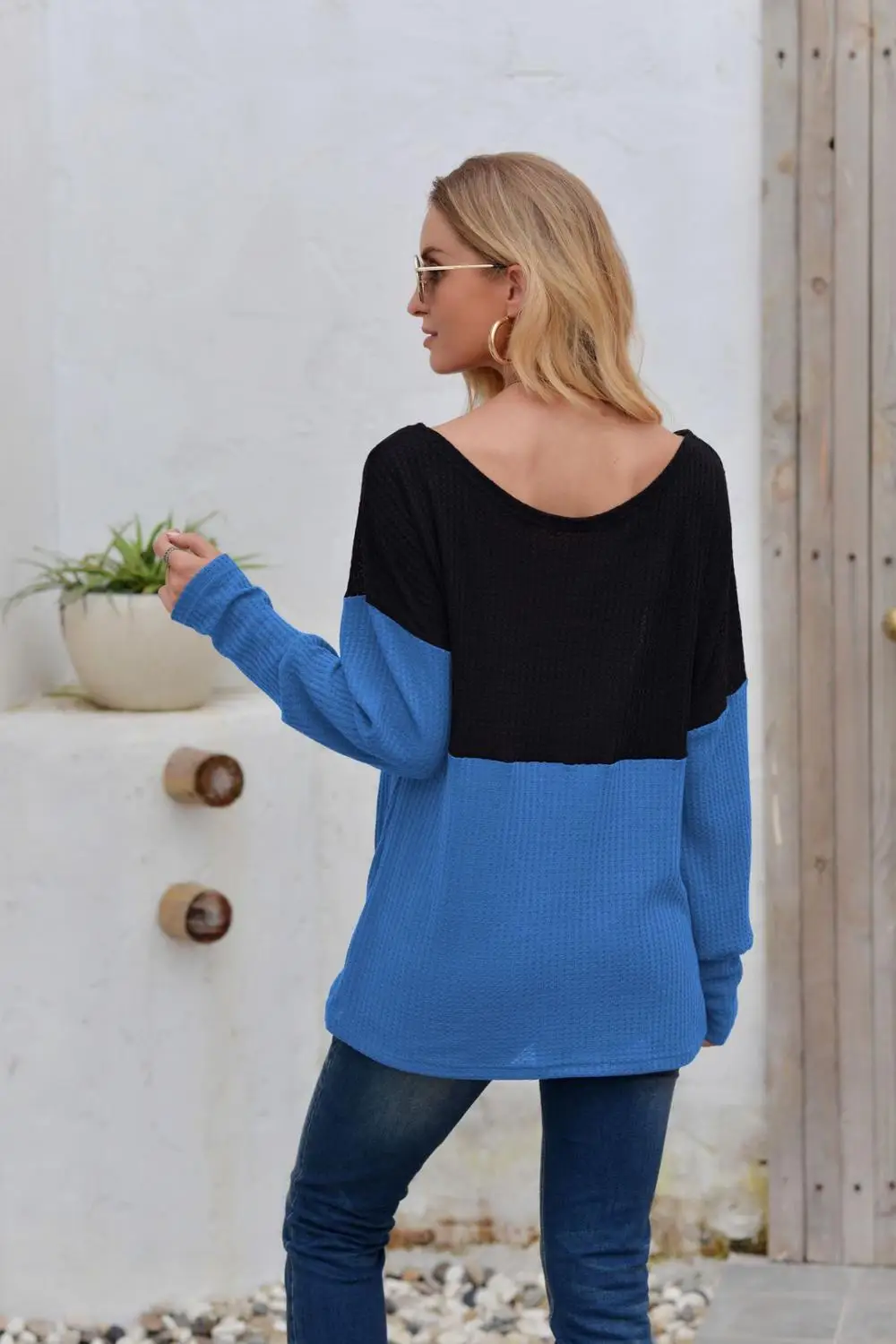 

Women Hoodies Autumn 2020 Waffle Stitching Bottoming Shirt Print Sweatshirt Streetwear Sweatshirts Cool Pullover Tops