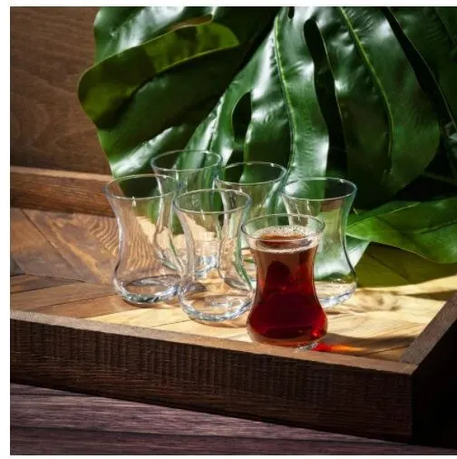 Набор из 6 с тонкой талией турецкие чашки для чая высокого качества очки-5 часов