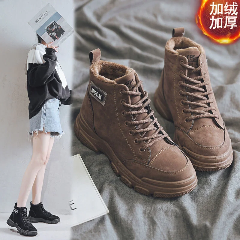 

Женские ботинки Martin в британском стиле, новинка 2021, осенне-зимняя мода, кашемировые рыцарские ботинки