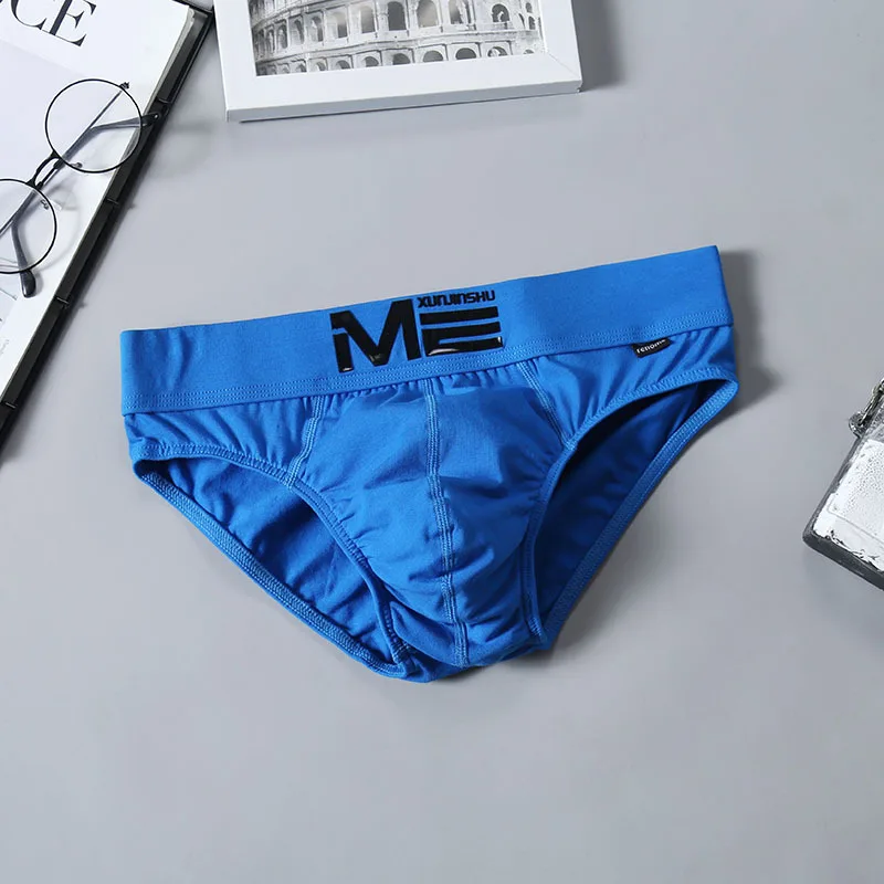 Sexy Men's Panties Underwear Cotton Breathable 3D Relief Briefs Personalized Cotton Shorts Men's Underwear Panties 3Pcs/Lot