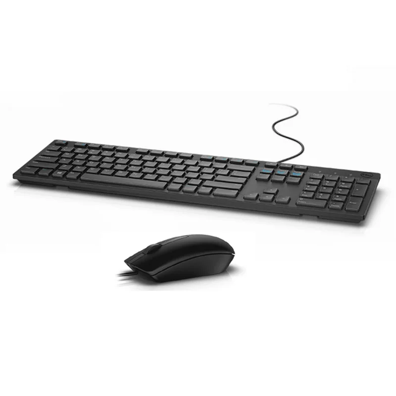 USB-проводная оптическая эргономичная клавиатура и мышь Dell Dentsing KB216 + MS116 1000