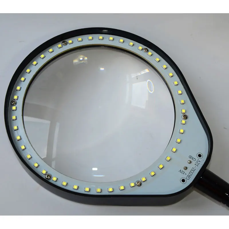 8X светодиодный настольный увеличительный стеклянный Настольный светильник 110-220