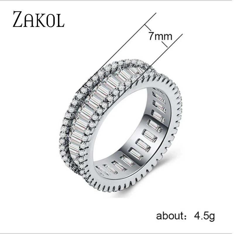 ZAKOL Модные женские ювелирные изделия ручная работа зеленый фианит оливковое