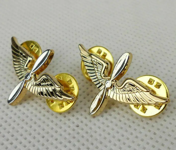 ONE PAIR OF US U.S. ARMY AVIATION BRANCH COLLAR UNIFORM BADGES PIN INSIGNIA shop5605101 | Спорт и развлечения
