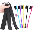 Шарф для укладки краев, эластичная повязка на голову для париков, кружевная фронтальная лента для плавления волос, 3 шт., 1 шт. двухсторонняя расческа для волос с контролем краев