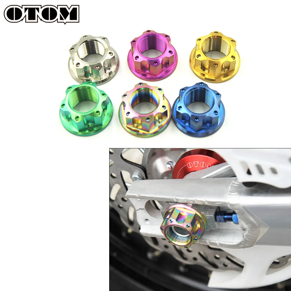 OTOM мотоциклетная задняя осевая гайка из титанового сплава колесные винтовые