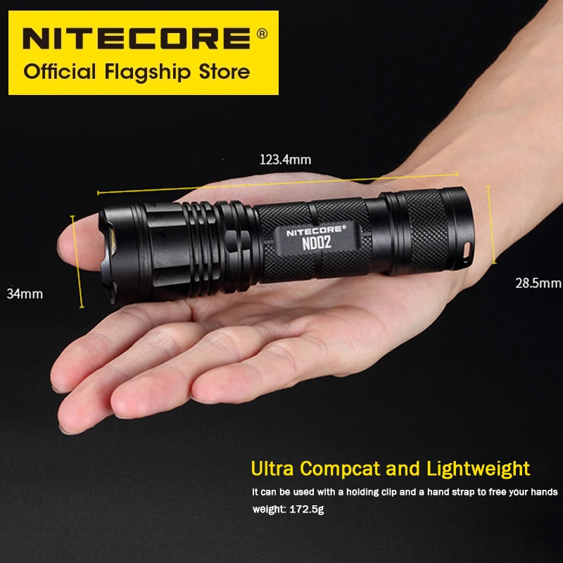NITECORE ND02 Super Bright Light 2700 Lumens Wide-angle Floodlight Handheld Portable USB Direct Charge Astigmatism Flashlight | Лампы и