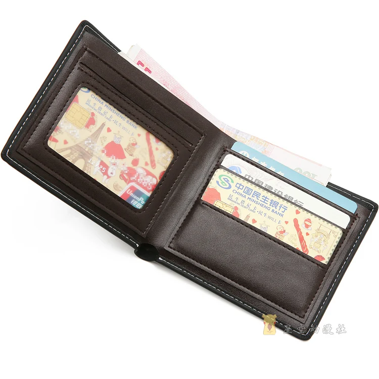 Кошелек SCP Cosplay из искусственной кожи для денег подарок мужчин и женщин короткий