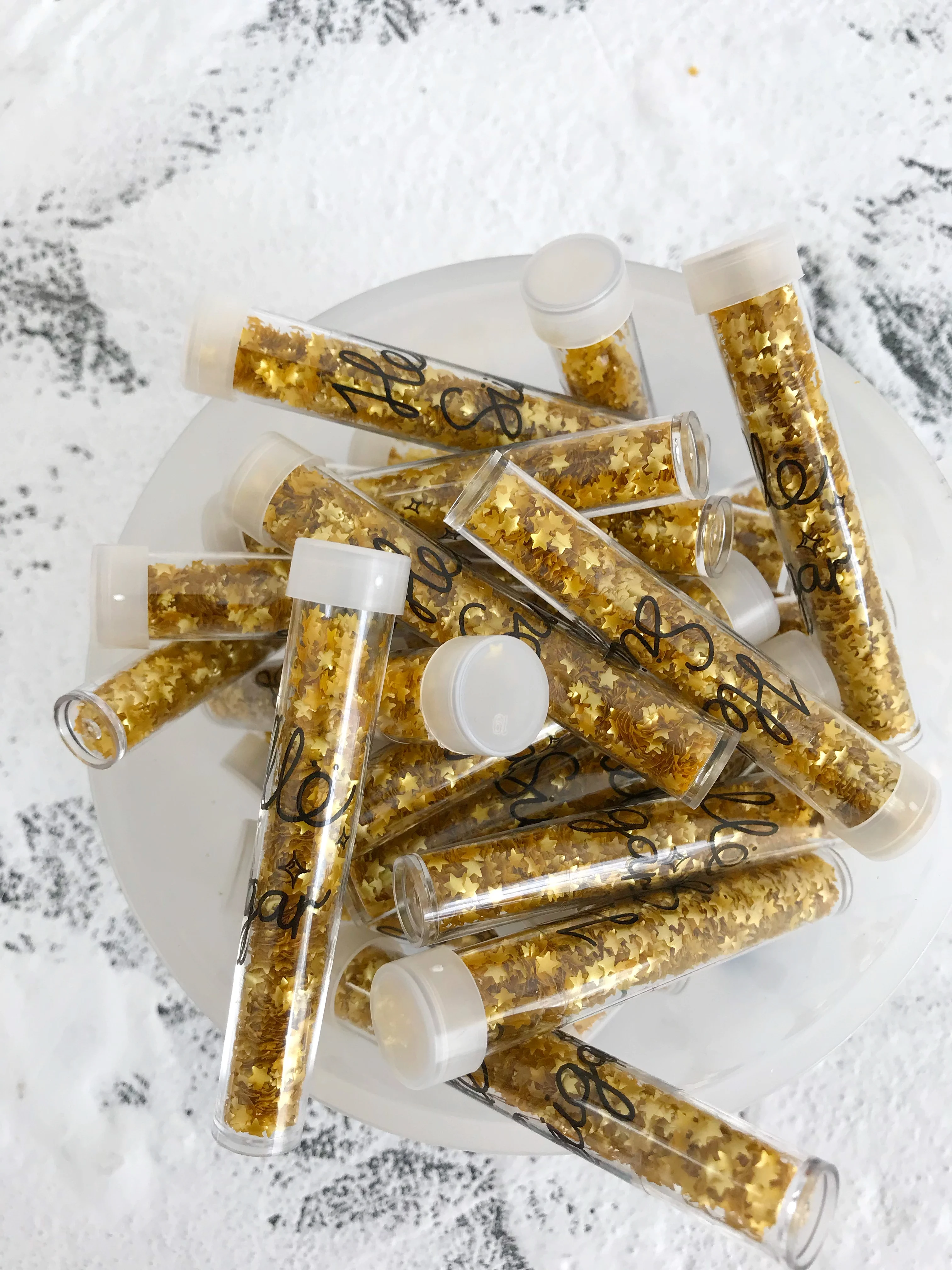 Украшение для торта чашка леденец золотые звезды Серебряные съедобные блестки