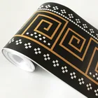 3D обои бордюры ПВХ Самоклеящиеся водостойкие настенные наклейки для гостиной ванной комнаты линия УДАРОВ НОГАМИ талии 3D домашний декор бордюр