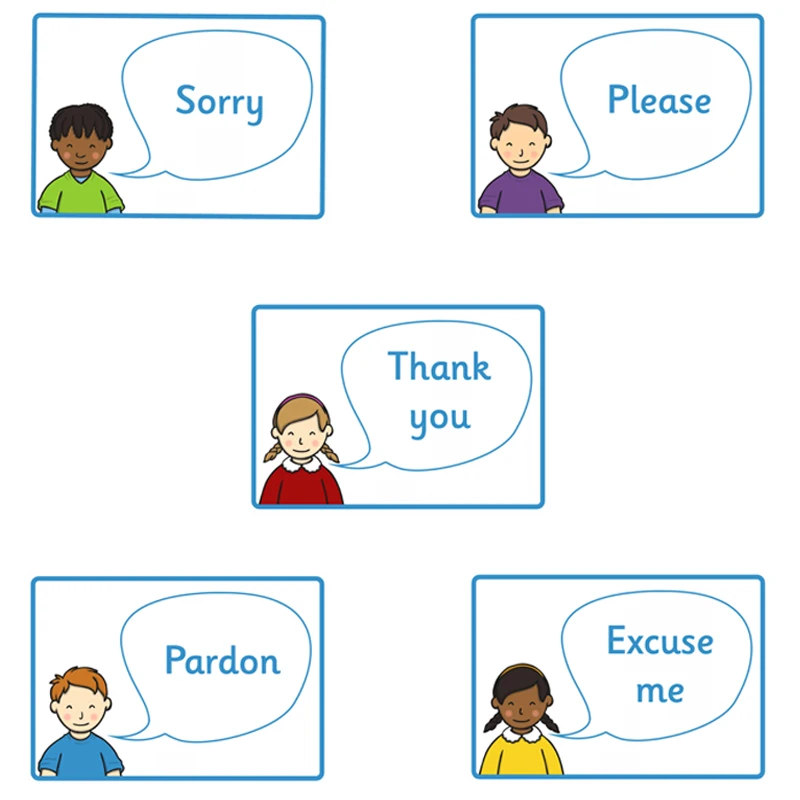 5 шт./компл. Обучающие английские детские пластиковые наклейки A4 для классных