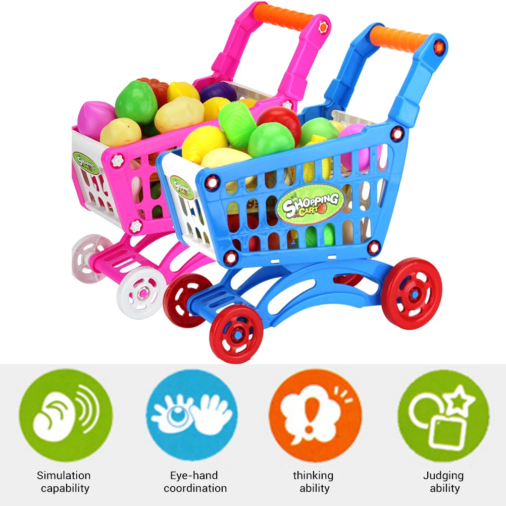 16 шт. мини корзина для покупок фрукты и овощи ролевые игрушки игрового домика