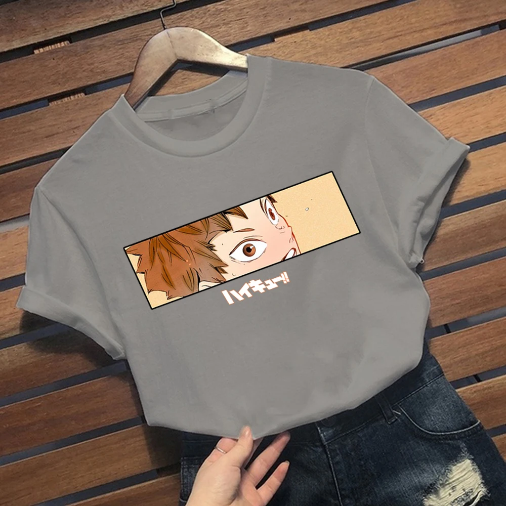

Hot Haikyuu eyes Cartoon T Shirt Men Fashion T-shirt Graphic Japanese Anime Tshirt Hip Hop Top Tees Male