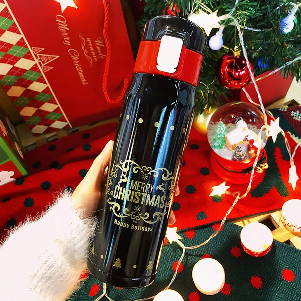 4 цвета уличная бутылка для воды модная нержавеющая сталь рождественский стиль