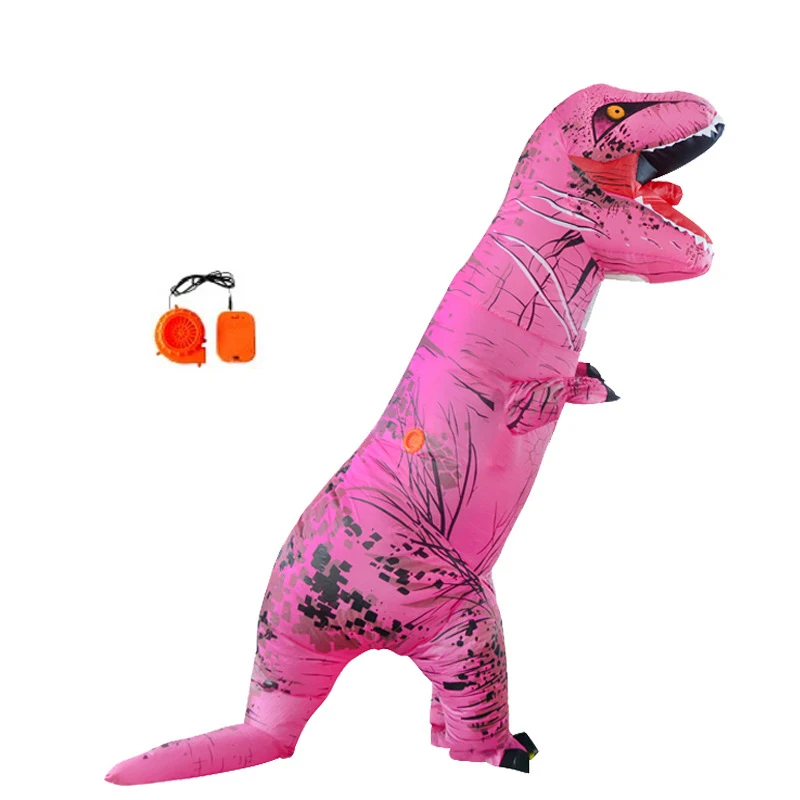 Purim Carnival Adult Inflatable Dinosaur Costume T REX Dino Cosplay Party Costumes for Men Women Halloween Fancy Dress Suit images - 6