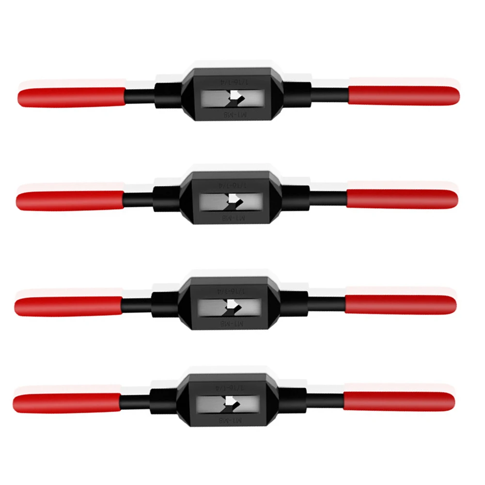 

M1-M8 M1-M10 M3-M10 M4-M12 Carbon Steel Adjustable Anti Slip Thread Tap Wrench Holder Hand Tapping Reamer Tools for Taps Die