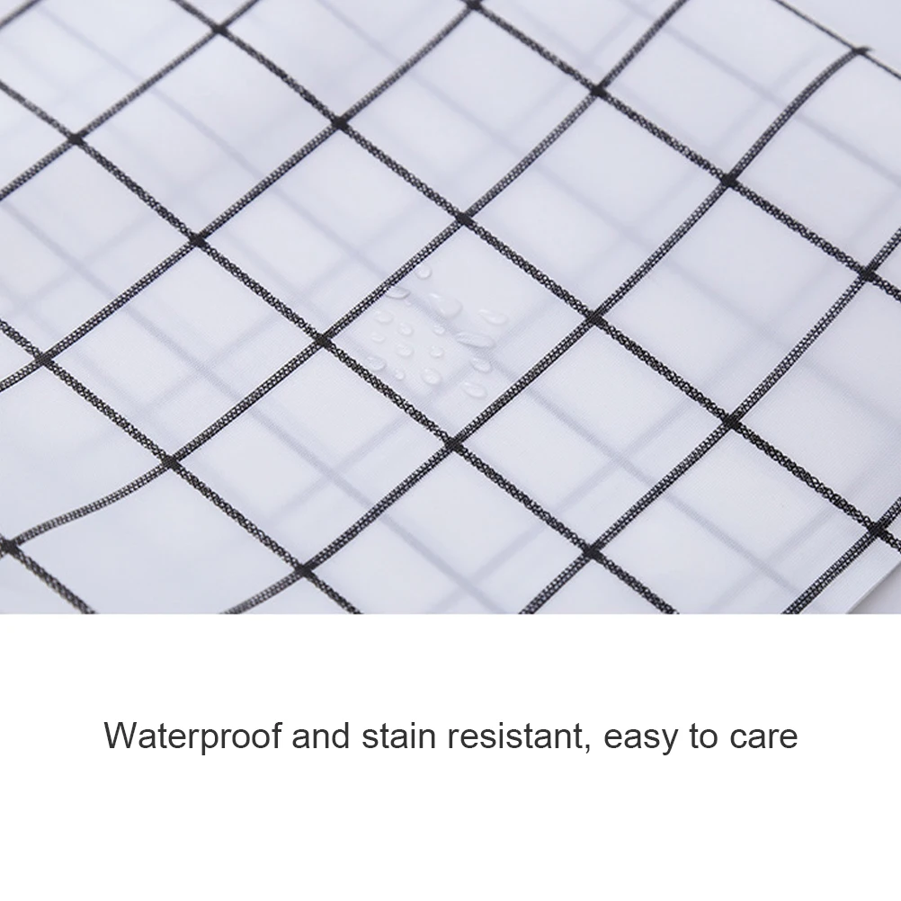 ПВХ скатерть с клетчатым узором маслостойкая Водонепроницаемая для