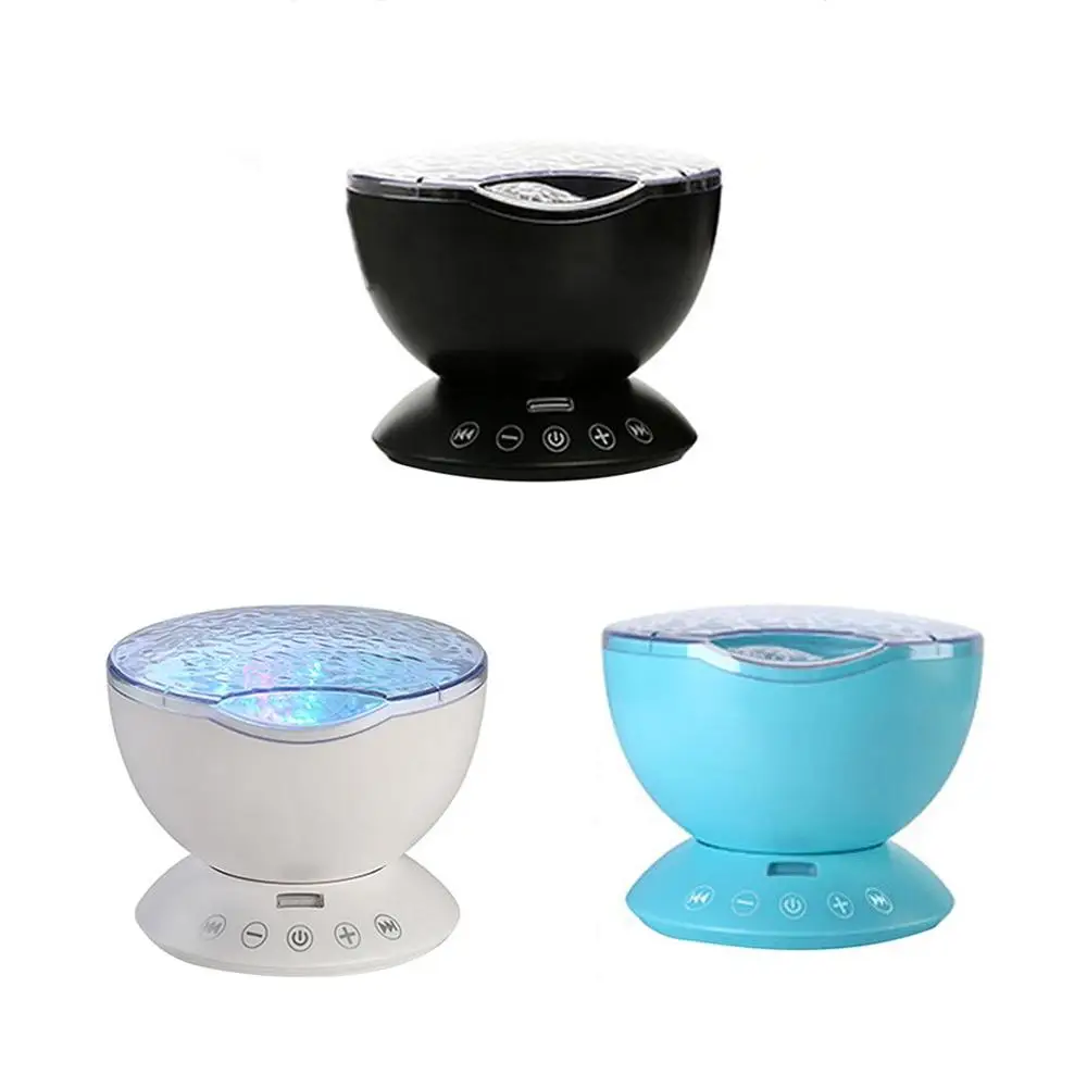 

USB Led Night Lamp Upgrade Remote Version Of The Ocean Projection Lamp Romantic Starry Colorful Wave Party Decoration light