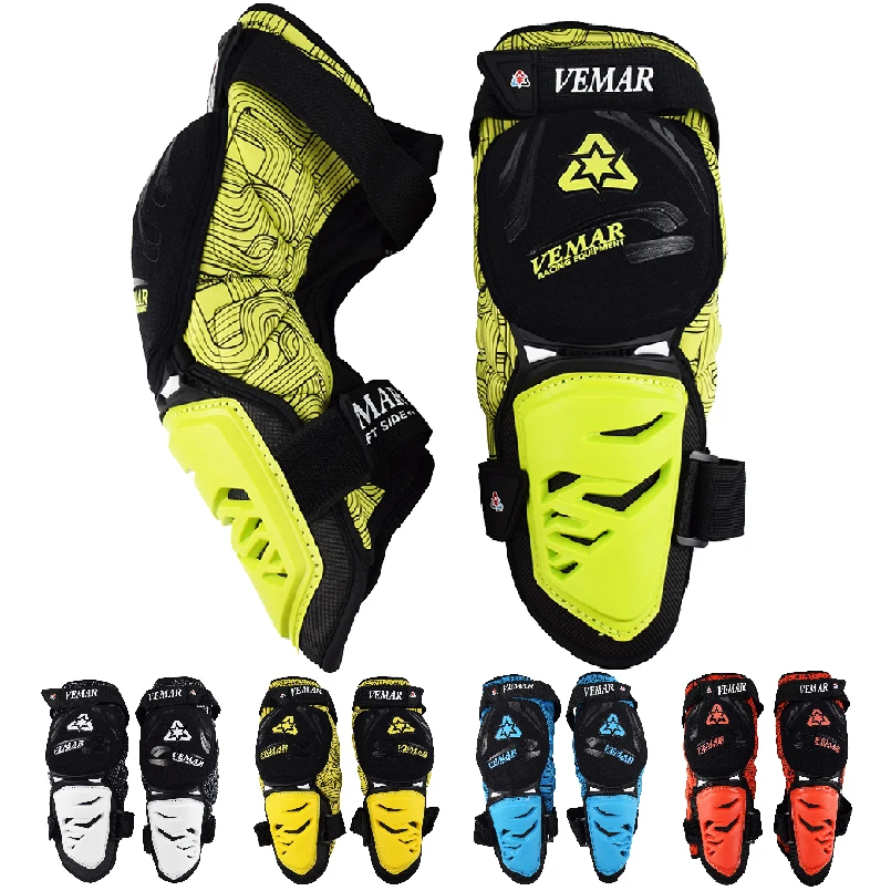 Регулируемые мотоциклетные наколенники Vemar 5 цветов огнестойкие дышащие