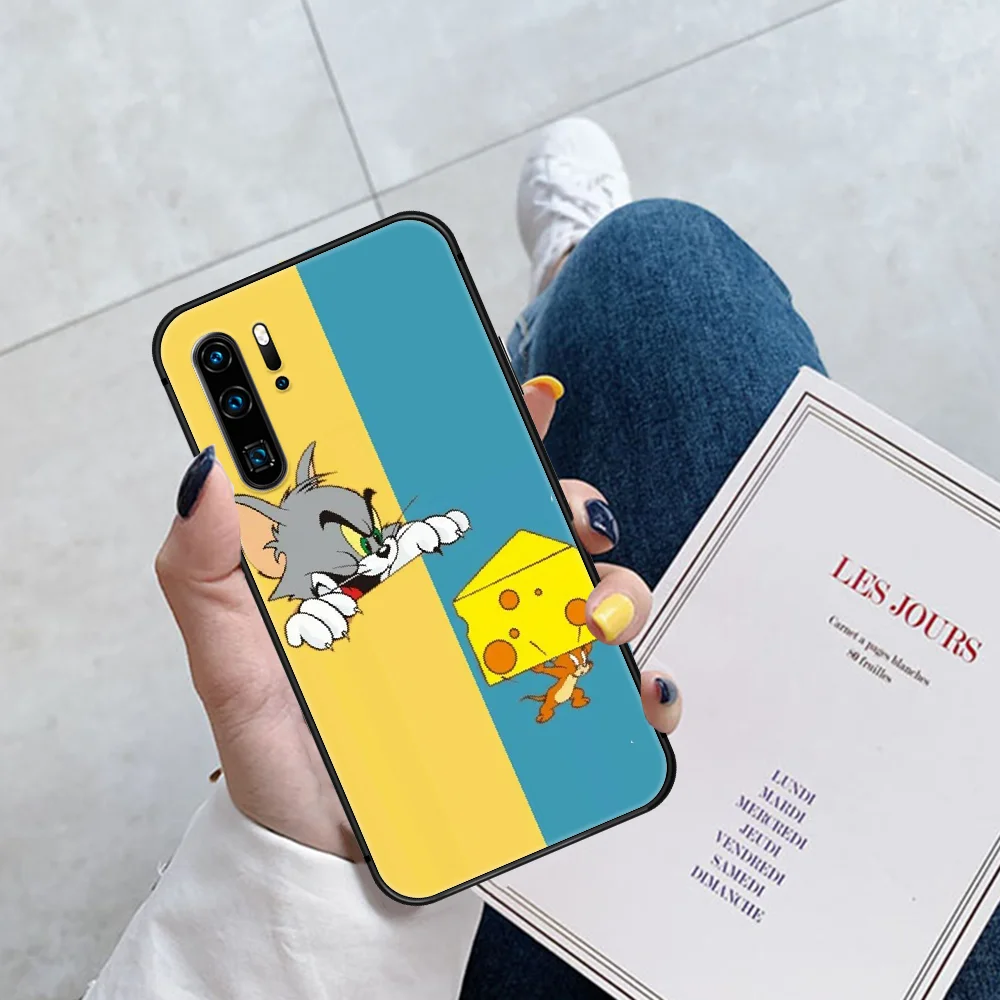 

Cartoon Cute Cat tom Mouse jerry Phone Case Cover For Samsung Galaxy A7 8 10 20 20e 21 30 30S 31 41 50 50S 51 70 71 91 black